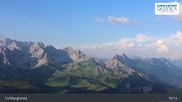 Archived webcam image showing Fassatal: San Pellegrino – top station chairlift 