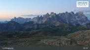 Archived webcam image showing Fassatal: San Pellegrino – top station chairlift 