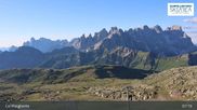 Archived webcam image showing Fassatal: San Pellegrino – top station chairlift 