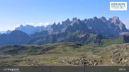 Archived webcam image showing Fassatal: San Pellegrino – top station chairlift 