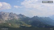Archived webcam image showing Fassatal: San Pellegrino – top station chairlift 