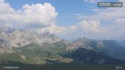 Archived webcam image showing Fassatal: San Pellegrino – top station chairlift 