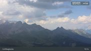 Archived webcam image showing Fassatal: San Pellegrino – top station chairlift 