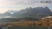 Archiviertes Webcam Bild: Fassatal: San Pellegrino - Bergstation Col Margherita am 18.09.2026 um 08:05 Uhr