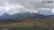 Archived webcam image showing Fassatal: San Pellegrino – top station chairlift 