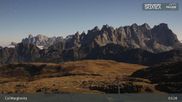 Archived webcam image showing Fassatal: San Pellegrino – top station chairlift 