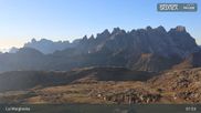 Archived webcam image showing Fassatal: San Pellegrino – top station chairlift 