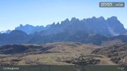 Archived webcam image showing Fassatal: San Pellegrino – top station chairlift 