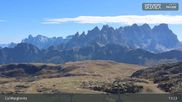 Archived webcam image showing Fassatal: San Pellegrino – top station chairlift 