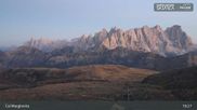Archived webcam image showing Fassatal: San Pellegrino – top station chairlift 