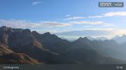 Archived webcam image showing Fassatal: San Pellegrino – top station chairlift 