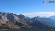 Archived webcam image showing Fassatal: San Pellegrino – top station chairlift 