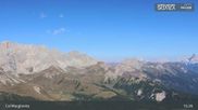 Archived webcam image showing Fassatal: San Pellegrino – top station chairlift 