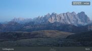 Archived webcam image showing Fassatal: San Pellegrino – top station chairlift 