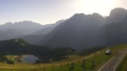 Archived webcam image showing Doss del Sabion panoramic view on 5 Aug 2026 at 08:12