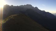 Archived webcam image showing Doss del Sabion panoramic view on 25 Sep 2026 at 08:59