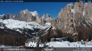 Archived webcam image showing Pozza di Fassa - Torri del Vajolet on 26 Feb 2026 at 12:36