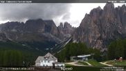 Archived webcam image showing Pozza di Fassa - Torri del Vajolet on 4 Jun 2026 at 18:02