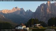 Archived webcam image showing Pozza di Fassa - Torri del Vajolet on 28 Jun 2026 at 06:53