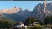 Archived webcam image showing Pozza di Fassa - Torri del Vajolet on 28 Jun 2026 at 07:53