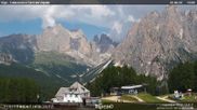 Archived webcam image showing Pozza di Fassa - Torri del Vajolet on 28 Jun 2026 at 12:53
