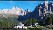 Archiviertes Webcam Bild: Fassatal - Vajolet-Türme am 26.08.2026 um 08:35 Uhr