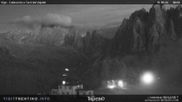 Archived webcam image showing Pozza di Fassa - Torri del Vajolet on 18 Sep 2026 at 06:19