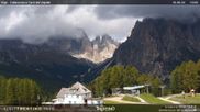 Archived webcam image showing Pozza di Fassa - Torri del Vajolet on 18 Sep 2026 at 12:19