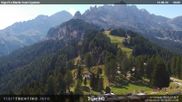 Archived webcam image showing Vigo di Fassa - Cigolade on 14 Aug 2026 at 16:21
