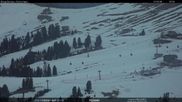 Archived webcam image showing Val di Fiemme, Rifugi Zisch and Genischer on 1 Apr 2026 at 08:24