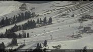 Archived webcam image showing Val di Fiemme, Rifugi Zisch and Genischer on 1 Apr 2026 at 10:24