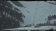 Archived webcam image showing Val di Fiemme - Obereggen chairlift on 26 Feb 2026 at 18:35