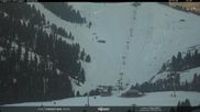 Archived webcam image showing Val di Fiemme - Obereggen chairlift on 5 Apr 2026 at 08:01