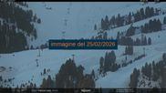 Archived webcam image showing Val di Fiemme, Rifugio Latemar on Feb 26, 2026 at 6:38 AM