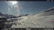 Archived webcam image showing Lift Ronchi-Valbona, Ski Resort Alpe Lusia on 26 Feb 2026 at 10:24