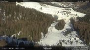Archived webcam image showing View of the Piavac slope, Alpe Lusia on 26 Feb 2026 at 10:24