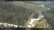 Archived webcam image showing View of the Piavac slope, Alpe Lusia on 10 May 2026 at 12:04