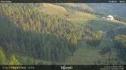 Archived webcam image showing View of the Piavac slope, Alpe Lusia on 14 Aug 2026 at 07:19