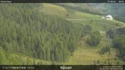 Archived webcam image showing View of the Piavac slope, Alpe Lusia on 27 Aug 2026 at 08:42