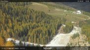 Archived webcam image showing View of the Piavac slope, Alpe Lusia on 22 Oct 2026 at 12:08