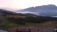 Archived webcam image showing Panoramic view Madonna di Campiglio: Pradalago on 18 Sep 2026 at 07:35