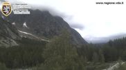 Archived webcam image showing Val Ferret close to Courmayeur on 6 Jun 2026 at 06:54