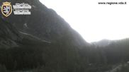 Archived webcam image showing Val Ferret close to Courmayeur on 18 Jun 2026 at 06:49