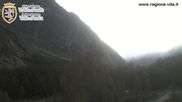Archived webcam image showing Val Ferret close to Courmayeur on 4 Jul 2026 at 06:53