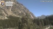 Archived webcam image showing Val Ferret close to Courmayeur on 4 Jul 2026 at 12:53