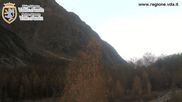Archived webcam image showing Val Ferret close to Courmayeur on 22 Oct 2026 at 18:36