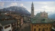 Archiviertes Webcam Bild: Cortina d'Ampezzo: Fußgängerzone am 09.03.2026 um 12:44 Uhr