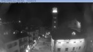 Archived webcam image showing Cortina d'Ampezzo: Pedestrian zone on 18 Apr 2026 at 00:13