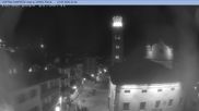 Archived webcam image showing Cortina d'Ampezzo: Pedestrian zone on 14 May 2026 at 00:32