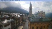 Archived webcam image showing Cortina d'Ampezzo: Pedestrian zone on 14 May 2026 at 10:32